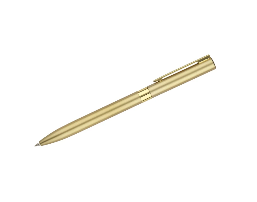 Złoty długopis żelowy GELLE 0,5 mm metalowy z logo – prezent biznesowy premium