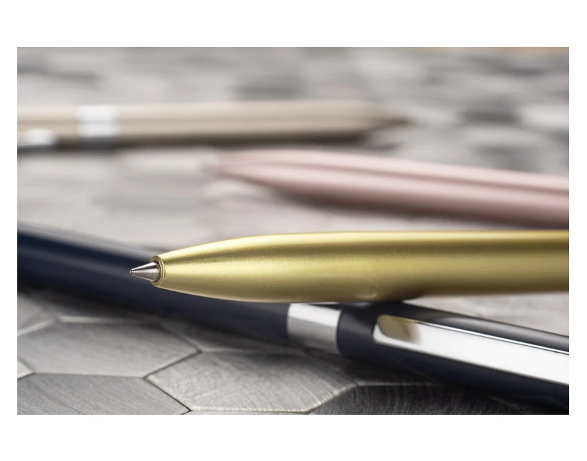 Złoty długopis żelowy GELLE 0,5 mm metalowy z logo – prezent biznesowy premium