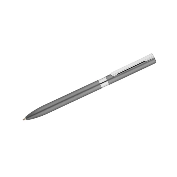 Długopis żelowy grafitowy GELLE metalowy z logo – elegancki gadżet biznesowy 0,5 mm