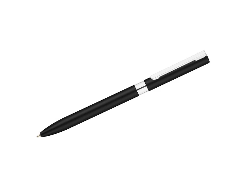 Czarny metalowy długopis żelowy GELLE z logo 0,5 mm twist – gadżet firmowy premium