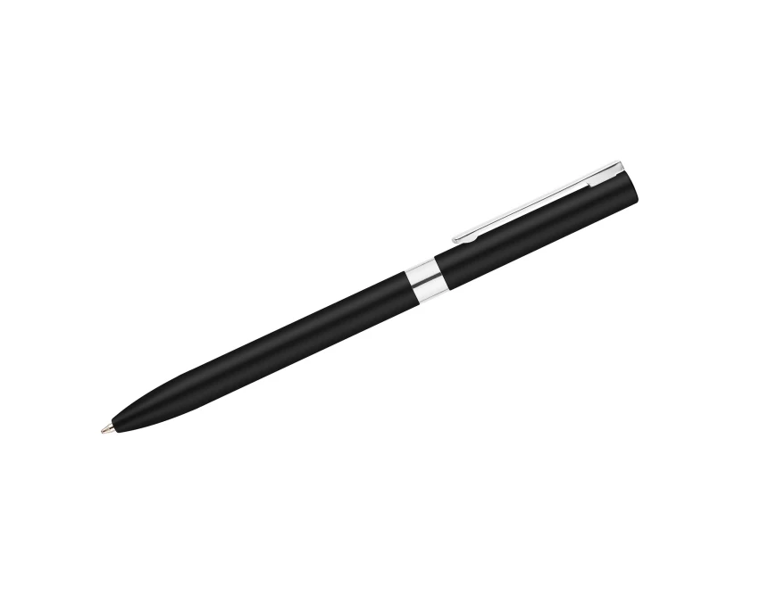 Czarny metalowy długopis żelowy GELLE z logo 0,5 mm twist – gadżet firmowy premium