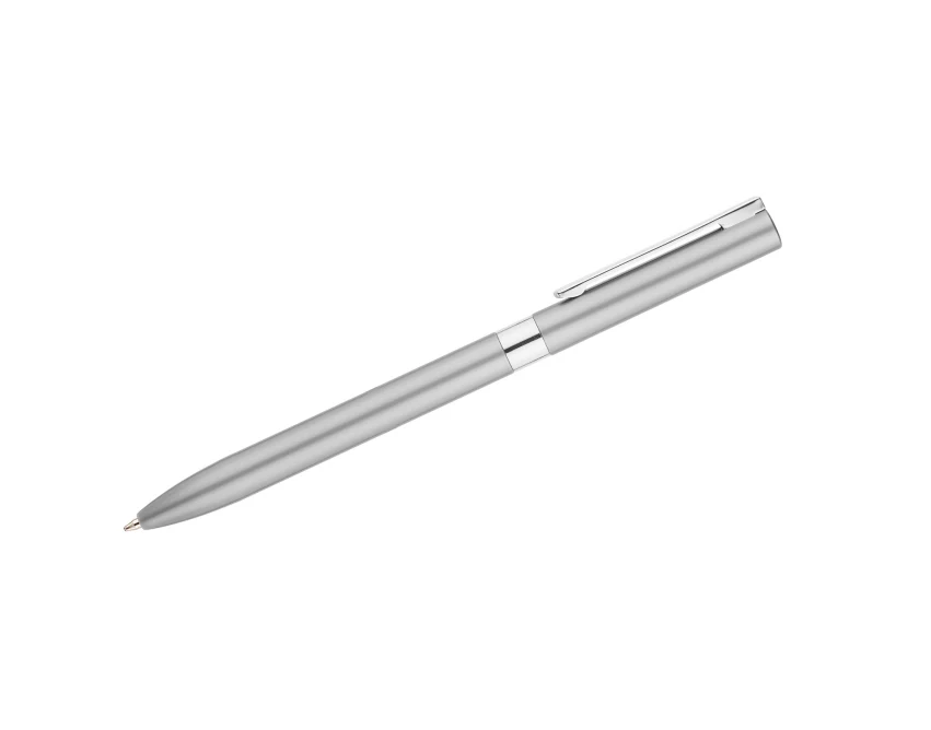 Srebrny długopis żelowy GELLE metalowy z grawerem logo – elegancki firmowy gadżet 0,5 mm
