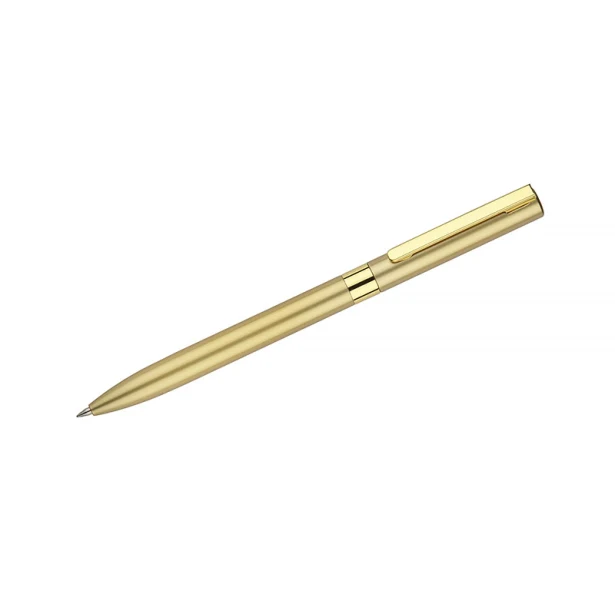Złoty długopis żelowy GELLE metalowy z logo – najlepszy upominek firmowy 0,5 mm