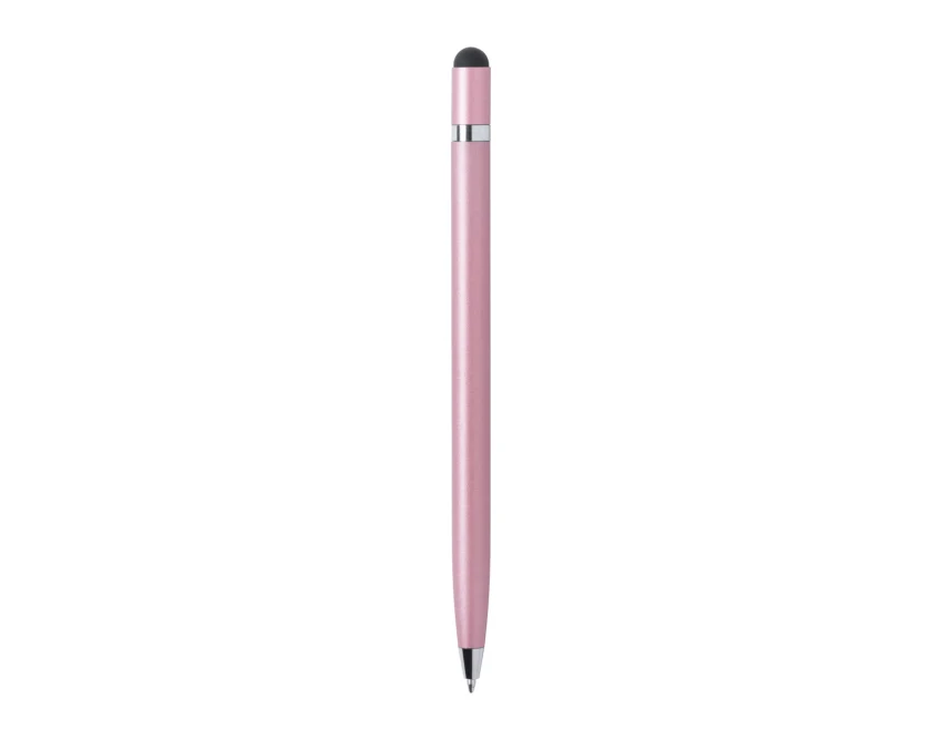 Długopis metalowy z nadrukiem touch pen różowy