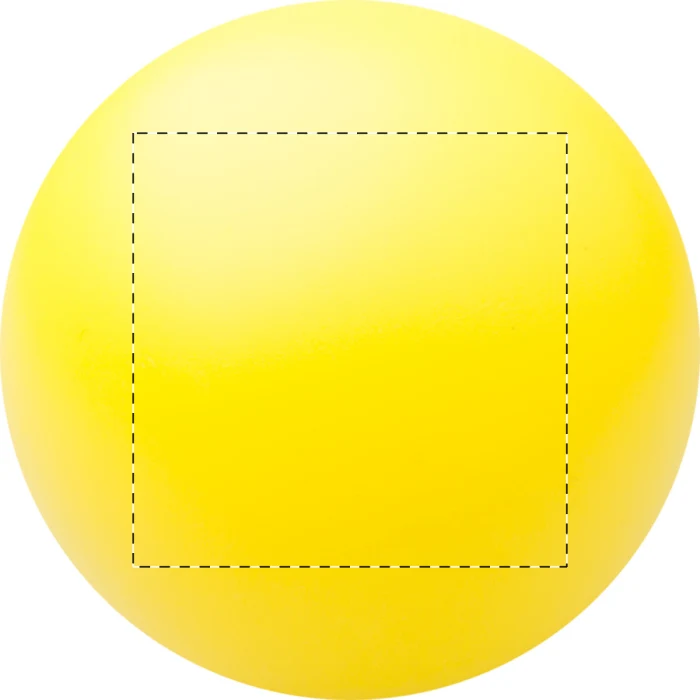Schemat znakowania dla Transfer cyfrowy (personalizacja) - NDTC na gadżecie: Żółta piłeczka antystresowa Relixa z logo firmy – pianka PU | gadżet reklamowy