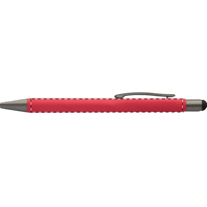 Schemat znakowania dla Grawerowanie laserowe - E0 na gadżecie: Długopis metalowy z nadrukiem soft-touch stylus
