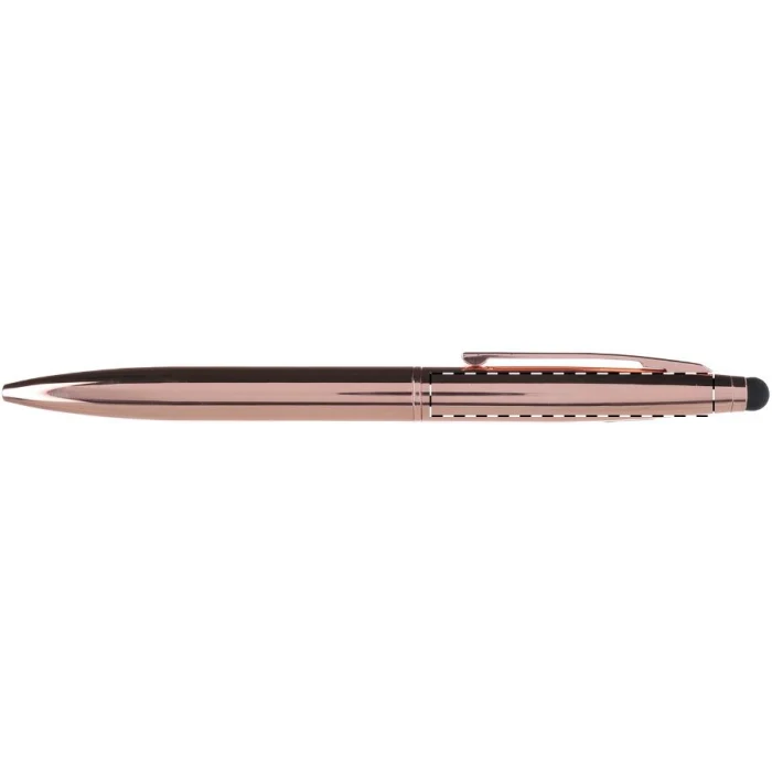 Schemat znakowania dla Grawerowanie laserowe (personalizacja) - NE1 na gadżecie: Metalowy długopis touch pen różowe złoto z logo – elegancki gadżet firmowy, grawer