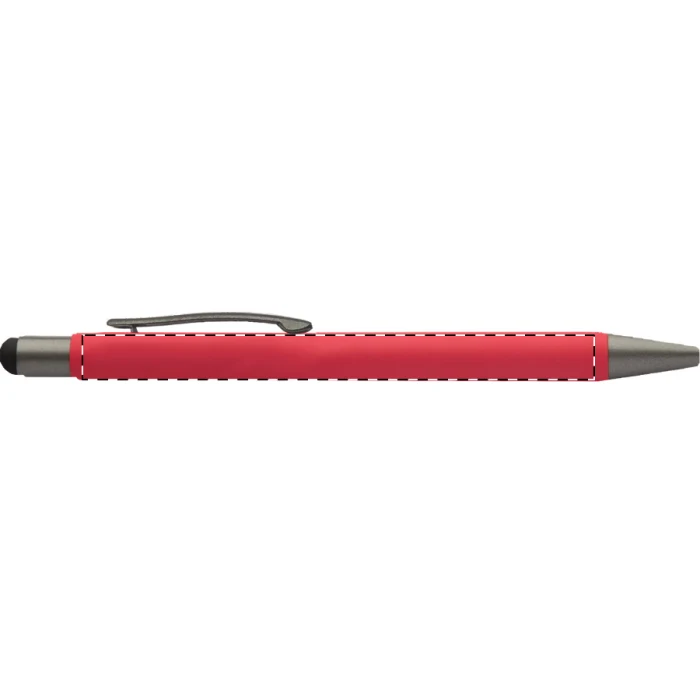 Schemat znakowania dla Grawerowanie laserowe - E0 na gadżecie: Długopis metalowy z nadrukiem soft-touch stylus