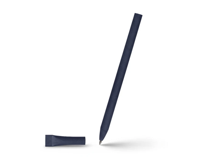 Brittany długopis papierowy z logo granatowy