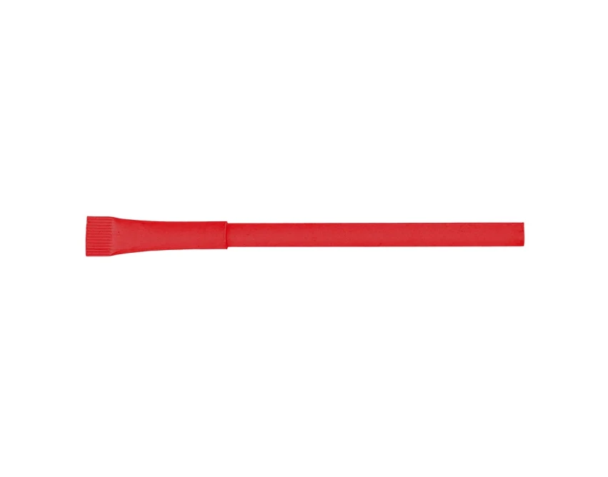 Czerwony długopis papierowy Brittany z logo – ekologiczny gadżet firmowy premium
