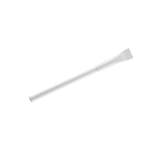 Biały długopis papierowy PINKO z logo 1.0 mm – ekologiczny gadżet reklamowy dla firm
