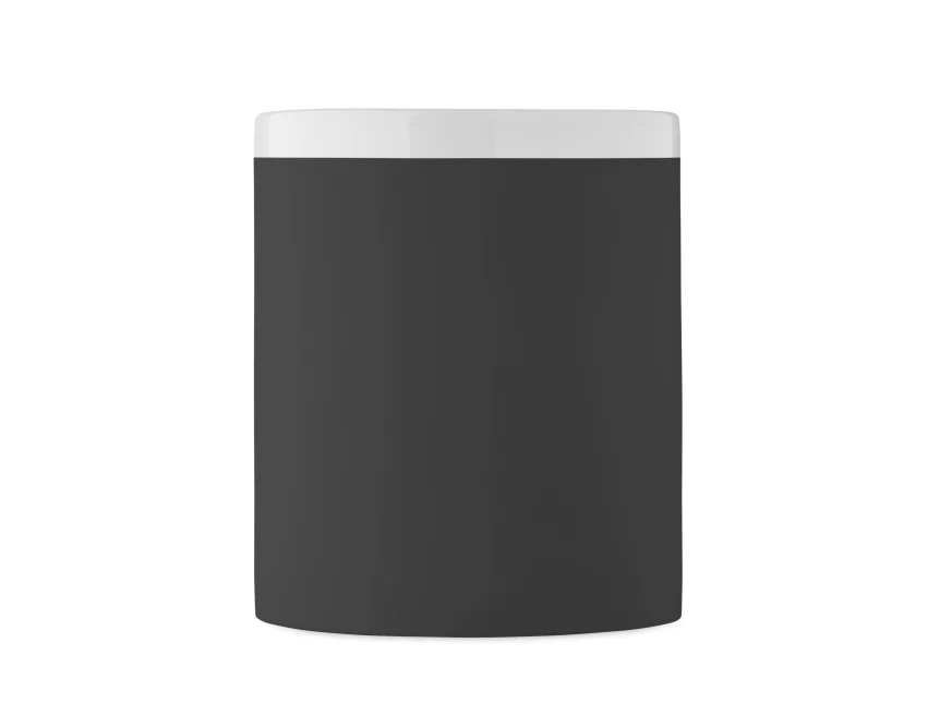 Kubek ceramiczny 300ml czarny z grawerem logo – kamionka, firmowy prezent