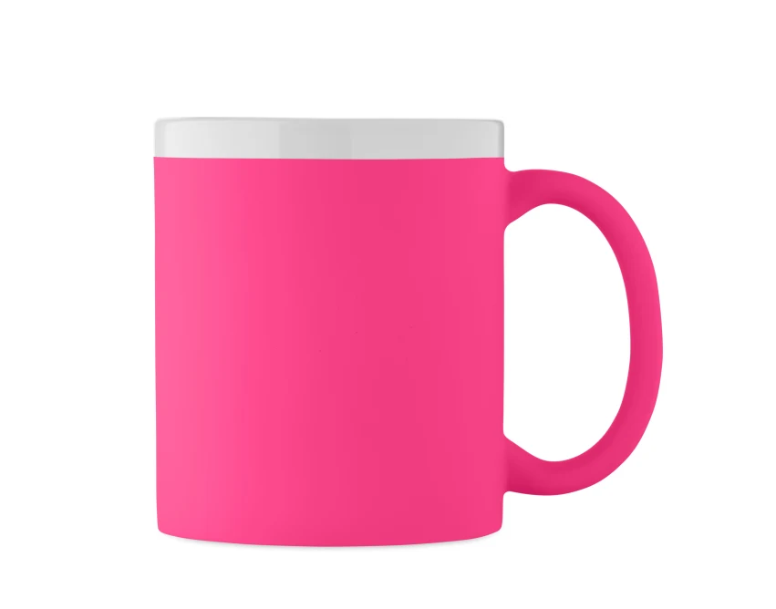Kubek ceramiczny 300ml Mugiva fuksja z grawerem logo firmy – upominek reklamowy