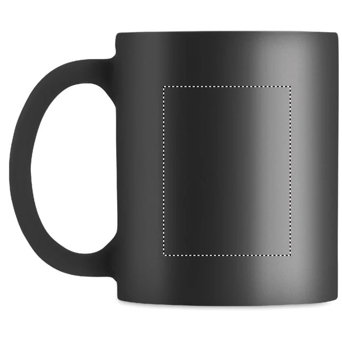 Schemat znakowania dla Grawerowanie laserowe - L5 na gadżecie: Czarny matowy kubek ceramiczny 300 ml z grawerem logo | Dublin Colour Stoneware