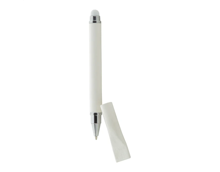 Długopis papierowy biały z logo Touch Pen