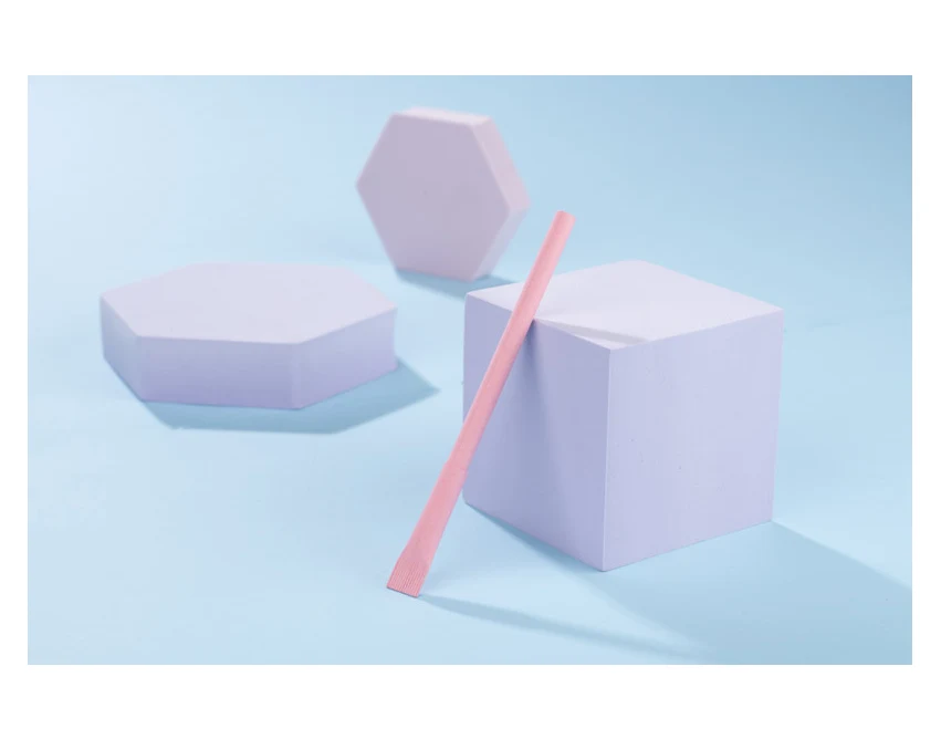 Różowy papierowy długopis PINKO z logo 1,0 mm – ekologiczny gadżet reklamowy