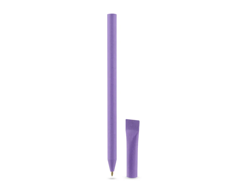 Fioletowy długopis papierowy PINKO z logo 1.0 mm – ekologiczny gadżet reklamowy