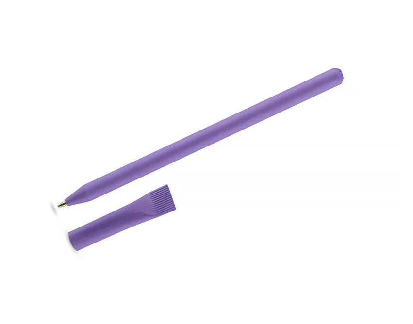 Fioletowy długopis papierowy PINKO z logo 1.0 mm – ekologiczny gadżet reklamowy