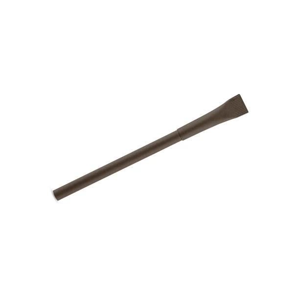 Brązowy ekologiczny długopis papierowy PINKO z logo 1.0 mm – upominek firmowy