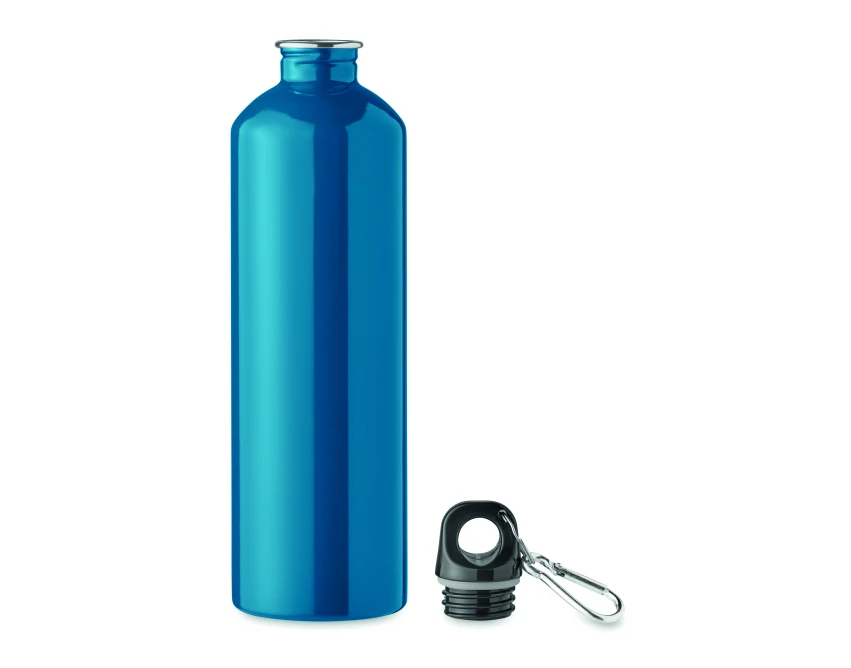 Turkusowy bidon stalowy 750 ml z logo firmowym – ekologiczny gadżet reklamowy