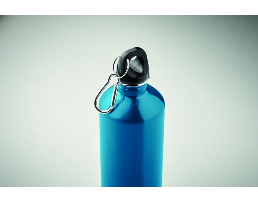 Turkusowy bidon stalowy 750 ml z logo firmowym – ekologiczny gadżet reklamowy