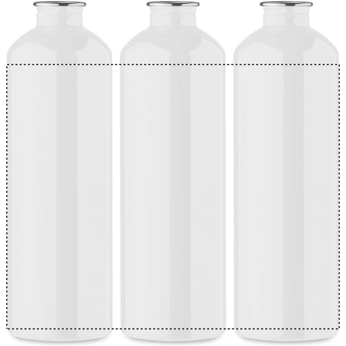 Schemat znakowania dla Nadruk UV 360° - RD3 na gadżecie: Biały bidon reklamowy 750 ml z recyklingu z karabińczykiem, nadruk logo – bidon z nadrukiem