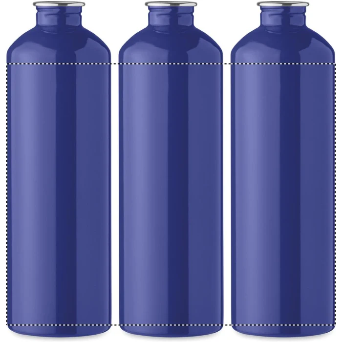Schemat znakowania dla Nadruk UV 360° - RD3 na gadżecie: Bidon reklamowy stalowy niebieski 750ml z logo firmy, karabińczyk, nadruk sublimacja