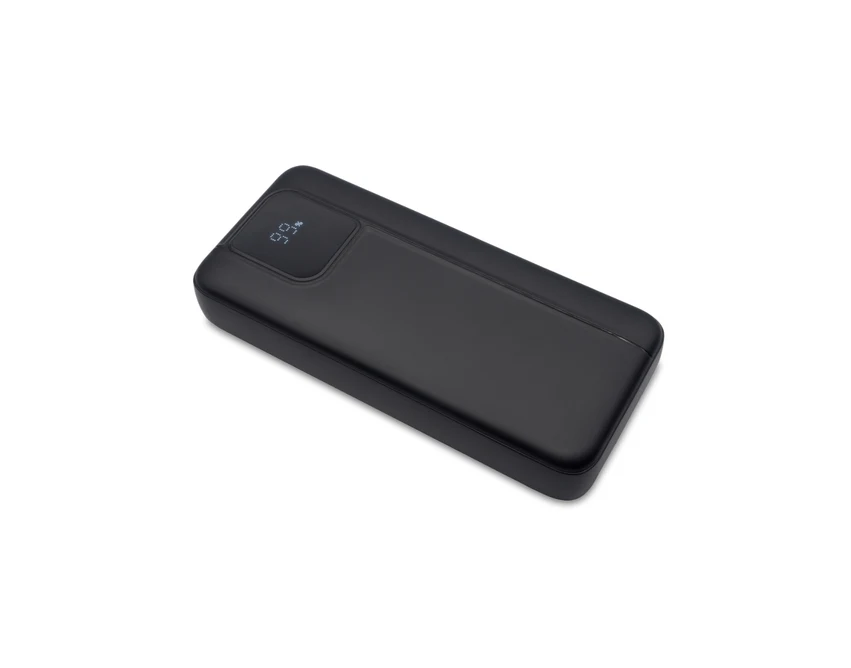 Powerbank 20000 mAh z szybkim ładowaniem z logo, ABS