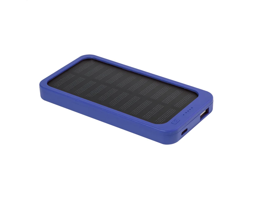 RABS powerbank z ładowaniem solarnym niebieski