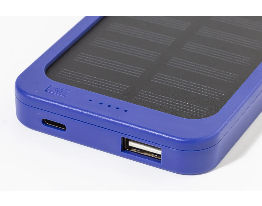 RABS powerbank z ładowaniem solarnym niebieski