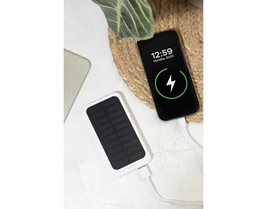 RABS powerbank solarny 4000 mAh z recyklingowanego ABS