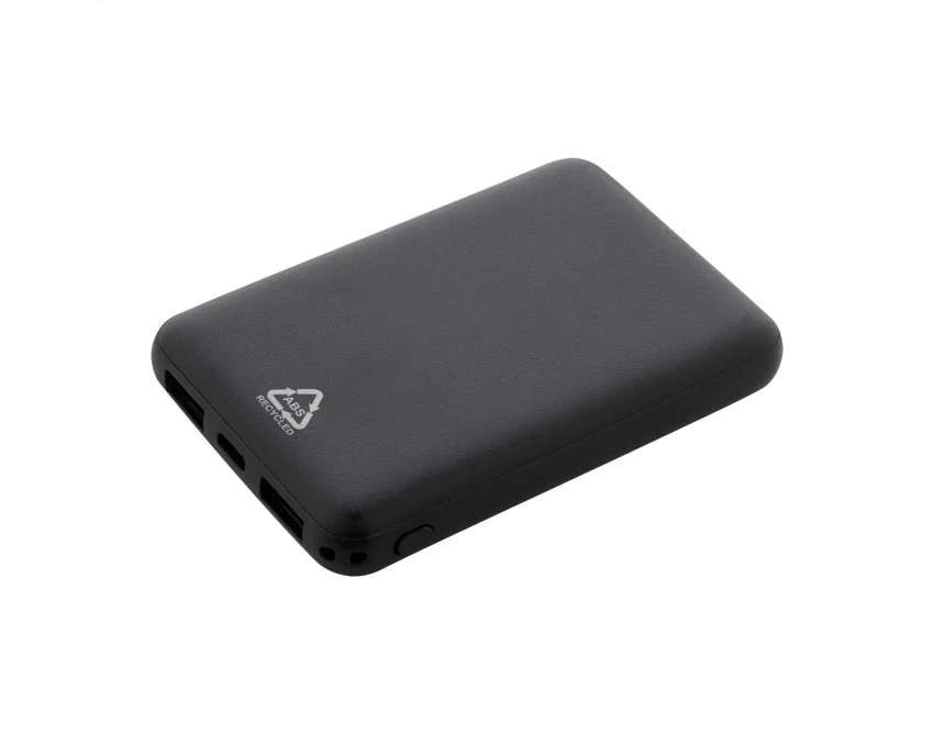 Tani powerbank 5000 mAh z recyklingowanego ABS LED