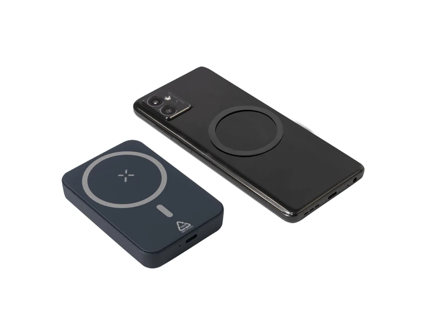 Powerbank magnetyczny indukcyjny RABS ciemnoniebieski