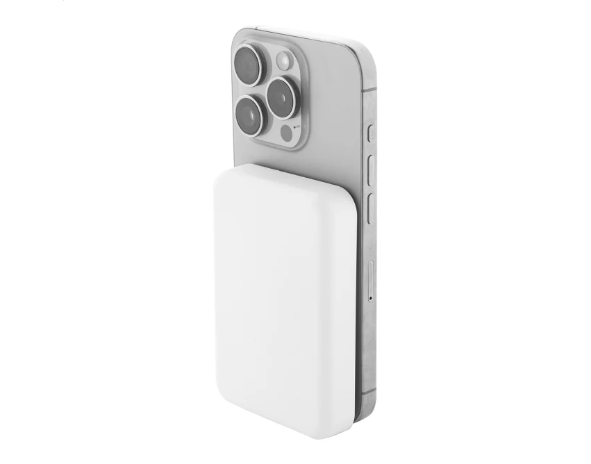 Powerbank bezprzewodowy 5000 mAh, ABS z recyklingu