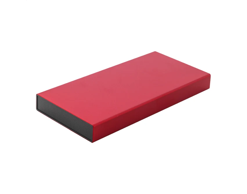 Power bank z grawerem 10000 mAh czerwony aluminiowy