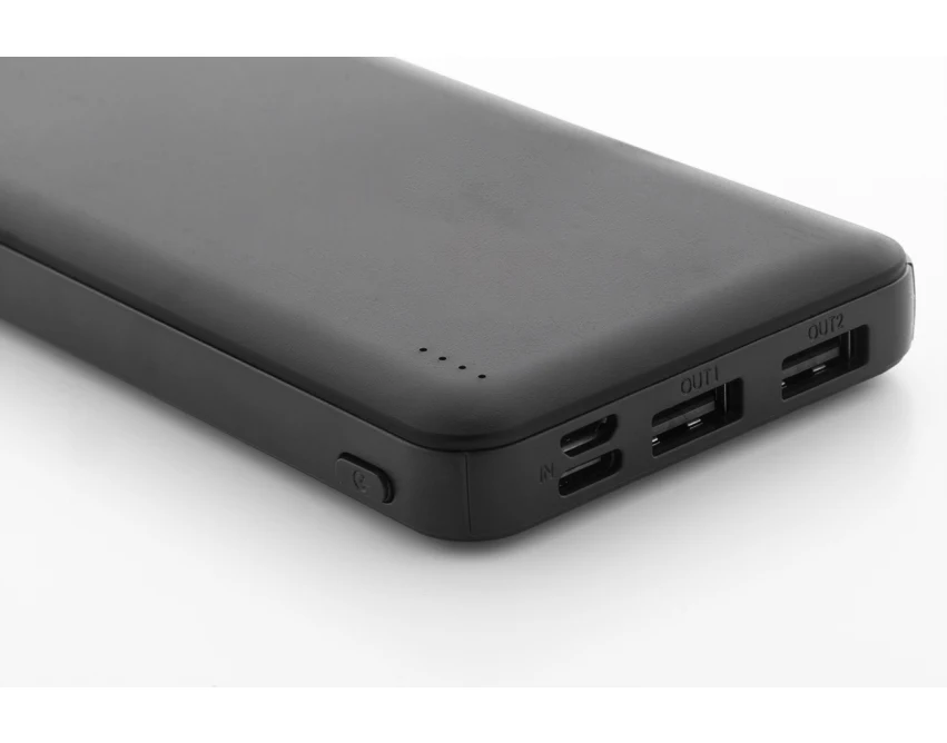 RABS eko powerbank 10000 mAh z recyklingowanego ABS