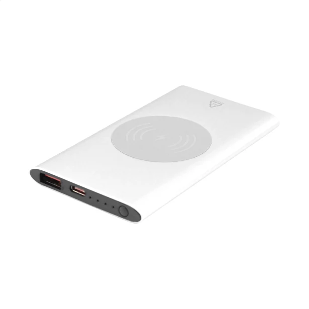Powerbank z ładowaniem bezprzewodowym z recyklingu