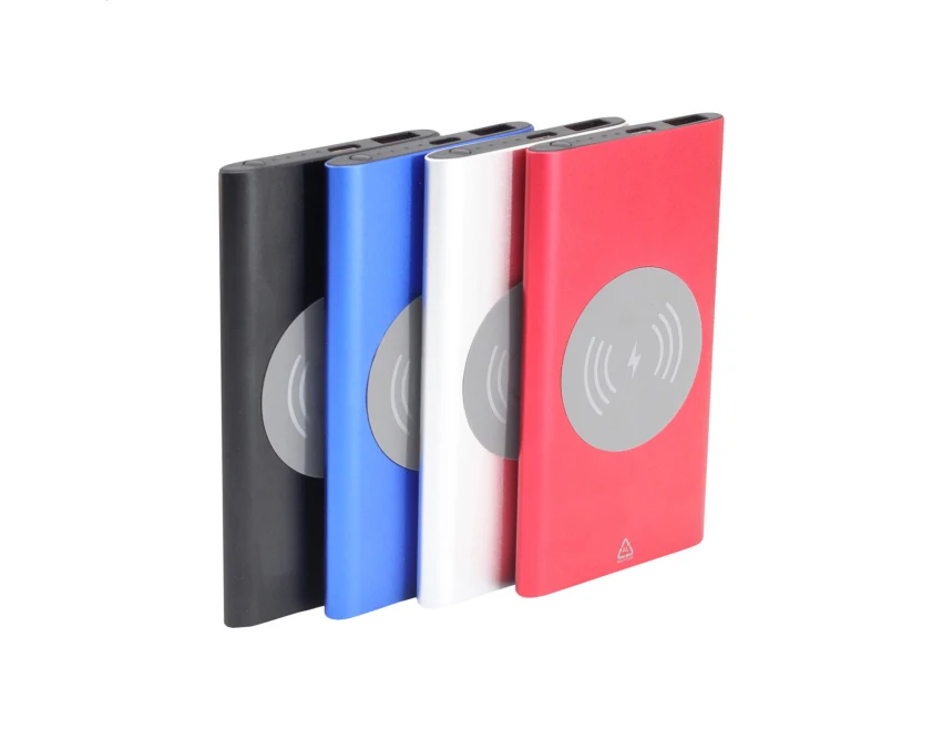 Powerbank z ładowaniem bezprzewodowym z recyklingu