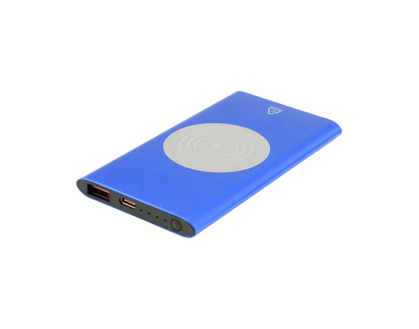 Powerbank bezprzewodowy 15W aluminiowy z recyklingu
