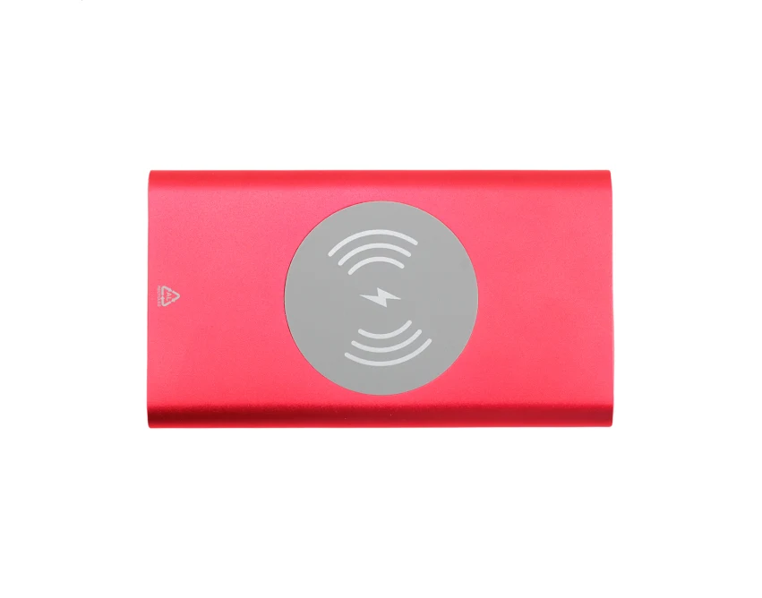 Power bank aluminiowy 15 W z ładowaniem bezprzewodowym