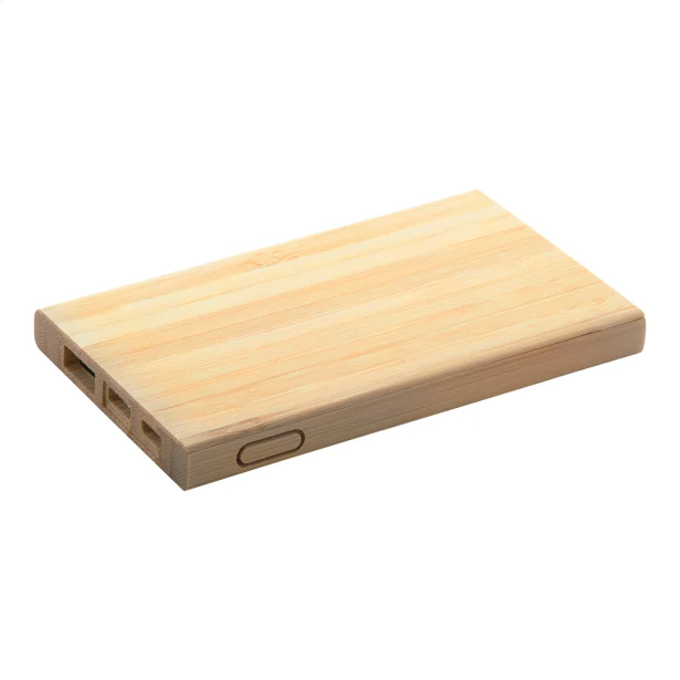 Powerbank ekologiczny 4000 mAh bambusowy USB-C