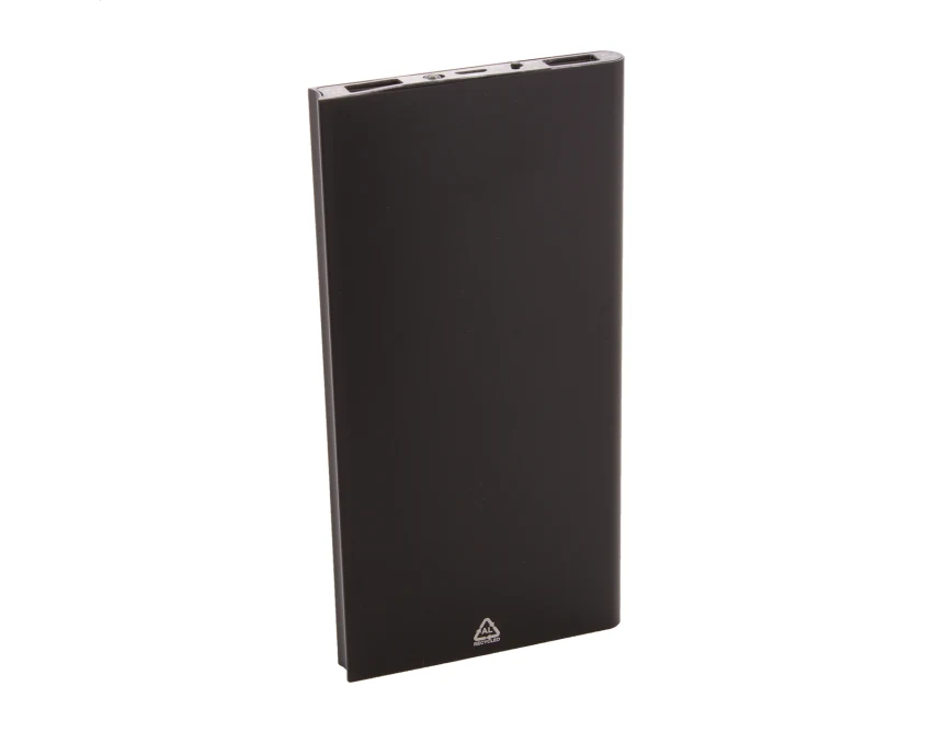 Powerbank solarny 4000 mAh z aluminium z recyklingu
