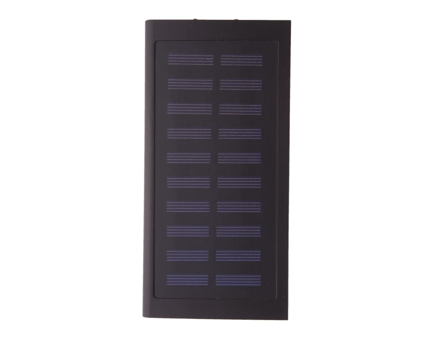 Powerbank solarny 4000 mAh z aluminium z recyklingu
