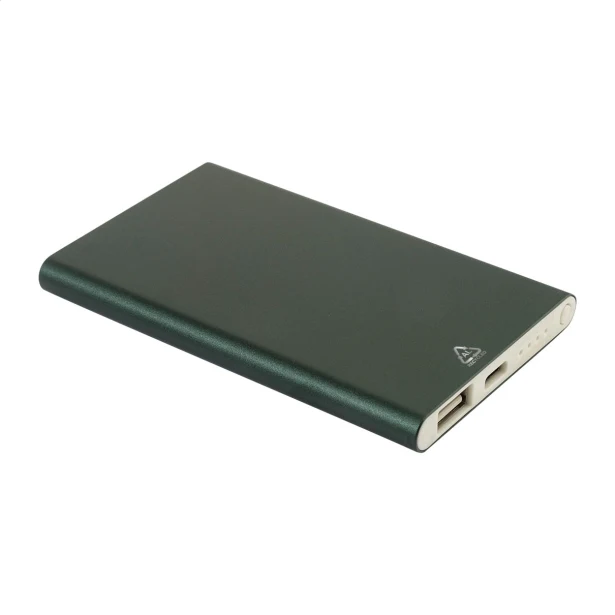 RaluFour powerbank 4000 mAh zielony z grawerem logo