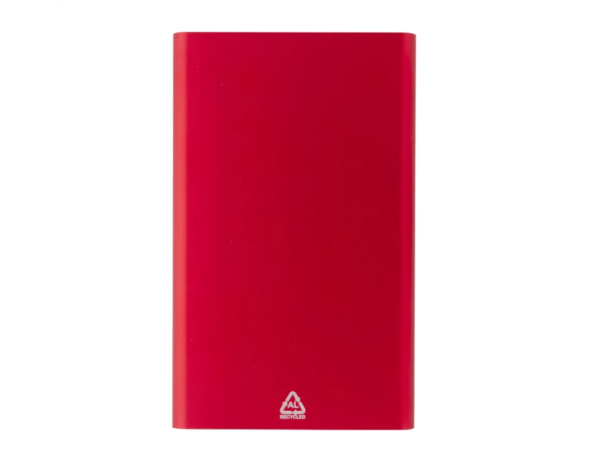 Power bank aluminiowy 4000 mAh z grawerem czerwony