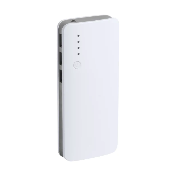 Tani power bank 10000 mAh plastikowy, 3 porty