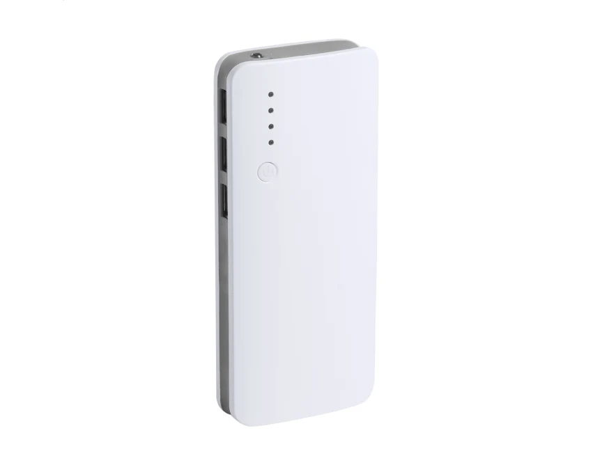 Tani power bank 10000 mAh plastikowy, 3 porty