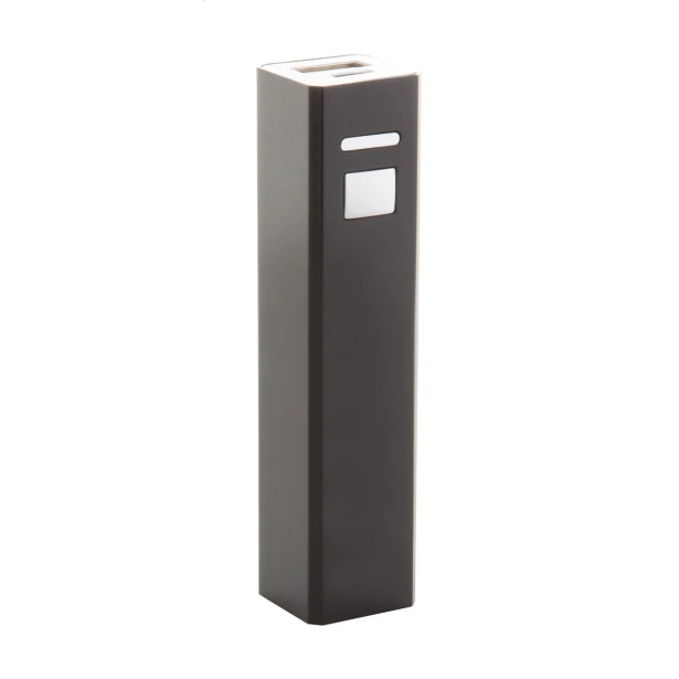 Powerbank z grawerem 2200 mAh aluminiowy czarny