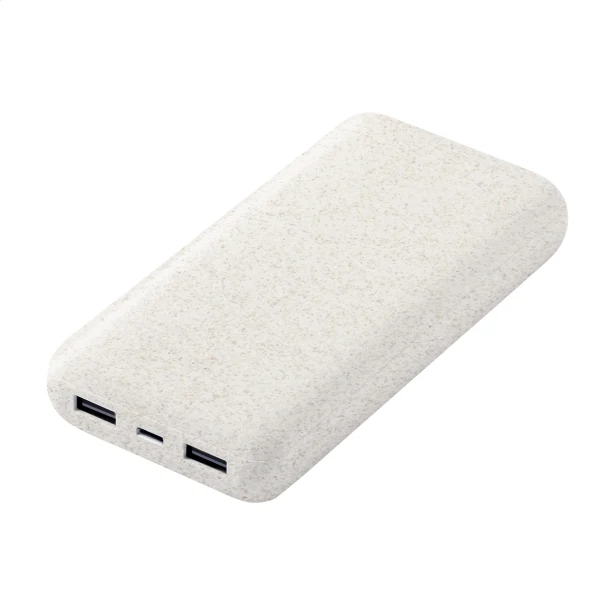 Powerbank ekologiczny 20 000 mAh ze słomy pszenicznej