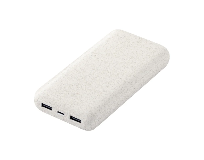 Powerbank ekologiczny 20 000 mAh ze słomy pszenicznej